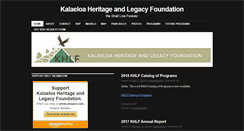 Desktop Screenshot of khlfoundation.org